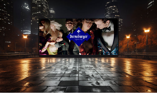 City billboard with Derneburger