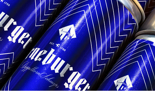 Close-up of Derneburger cans
